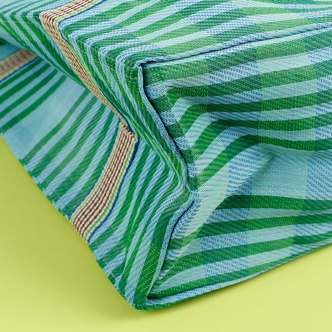 Recycled Woven Tote Bag - Ocean