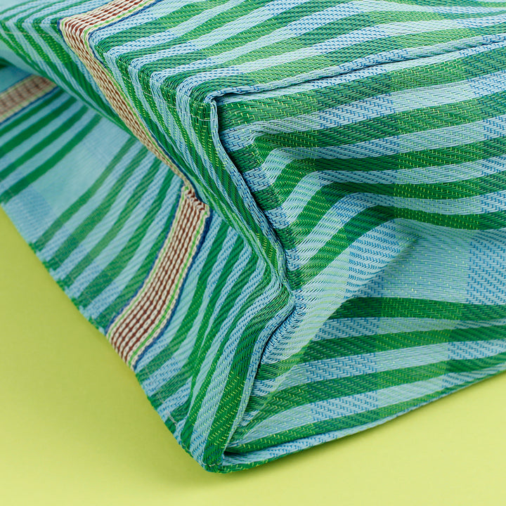 Recycled Woven Tote Bag - Ocean