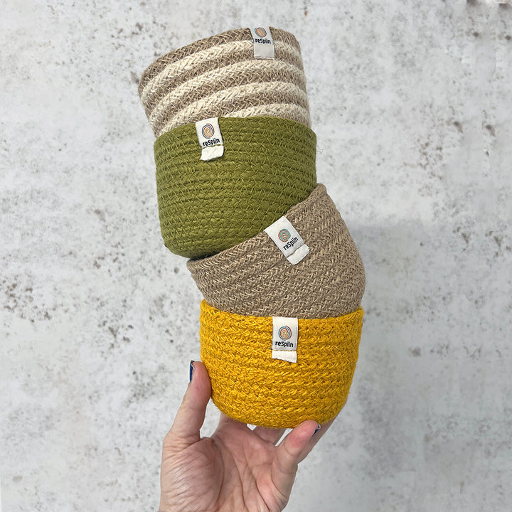 Jute Tall Basket - Small