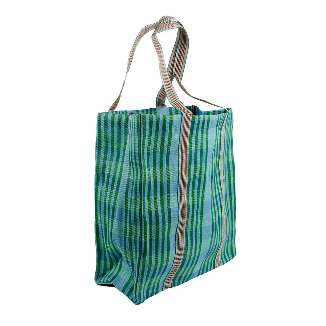 Recycled Woven Tote Bag - Ocean