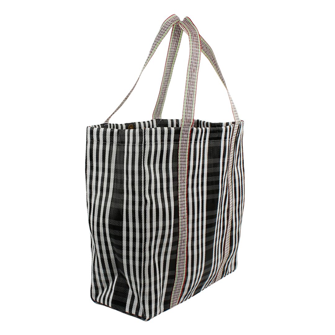 Recycled Woven Tote Bag - Pebble