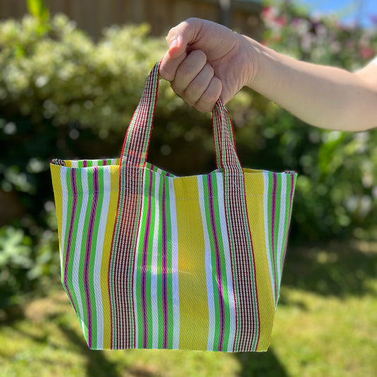 Recycled Woven Lunch Bag - Beach