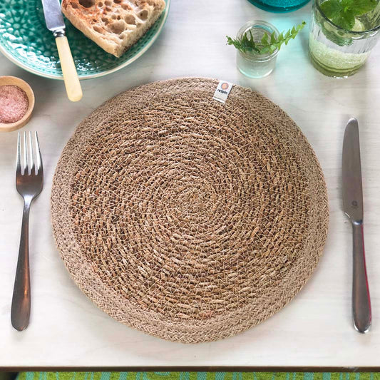 Seagrass & Jute Tablemat - Natural/Natural