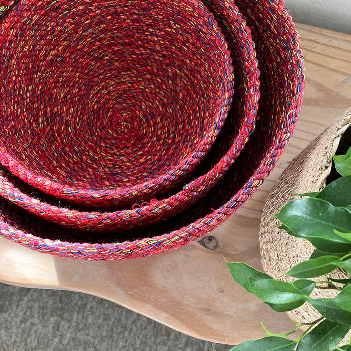 Recycled Cotton Bowl Set - Multicoloured
