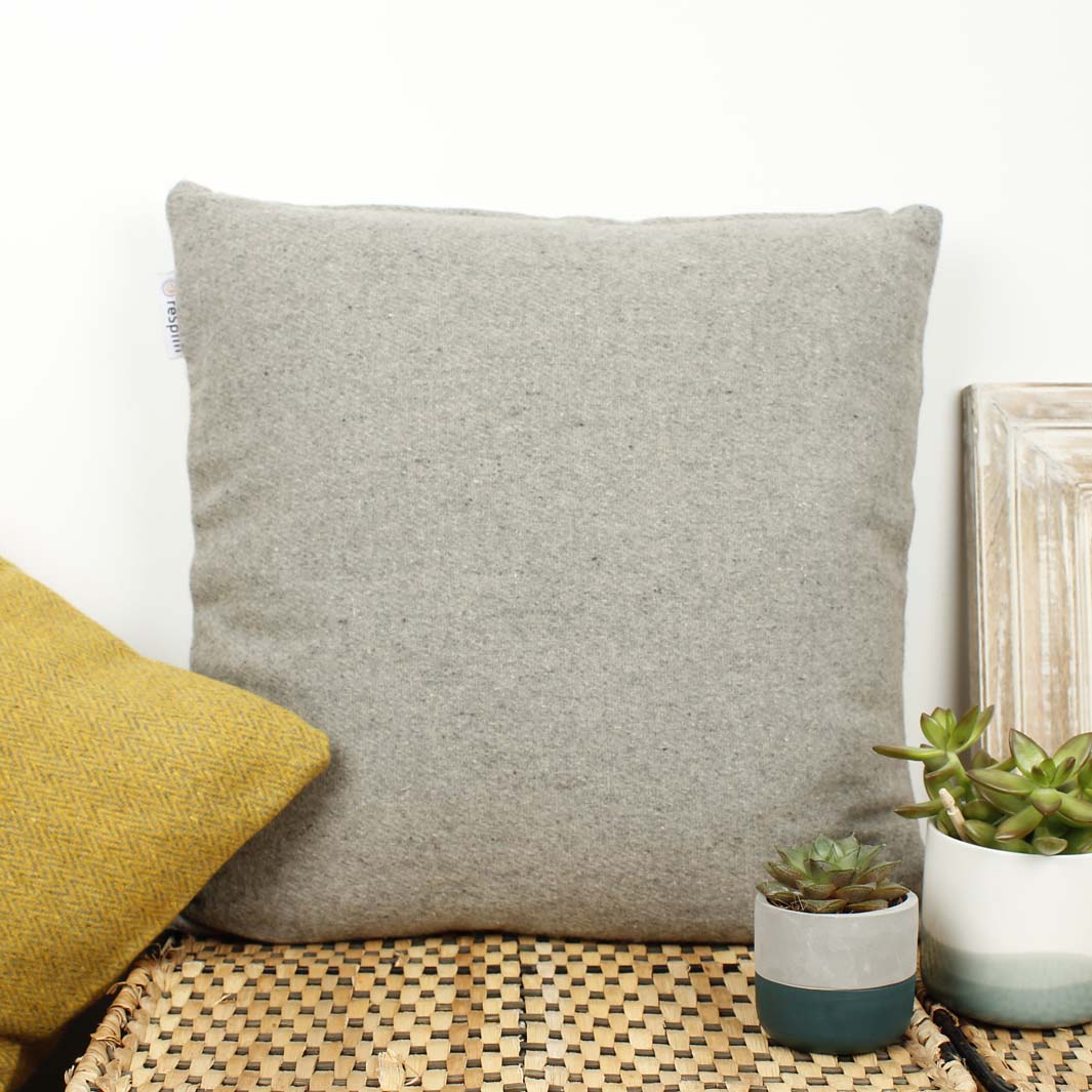 Recycled Wool Cushion Cover - Light Grey