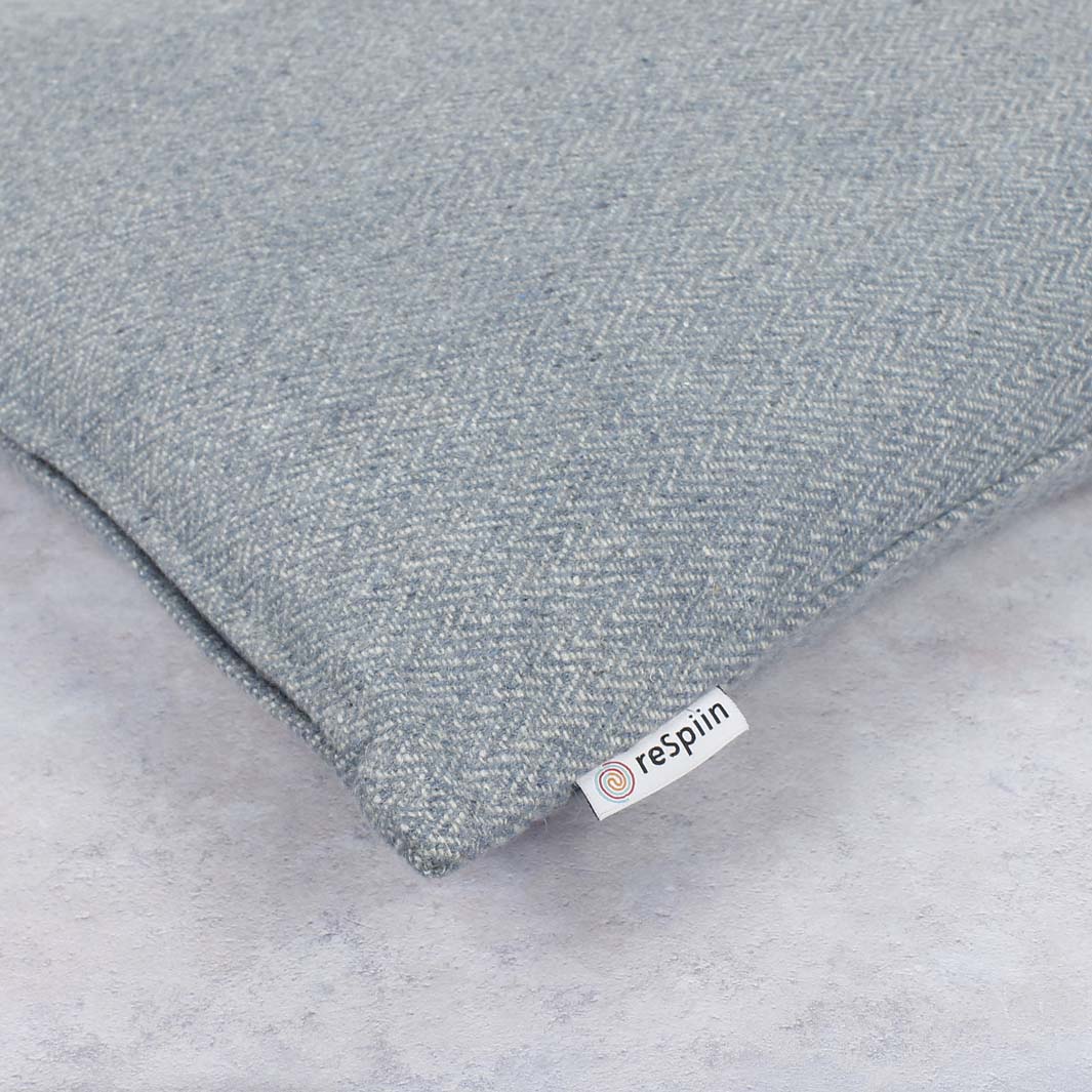 Recycled Wool Cushion Cover- Denim Blue