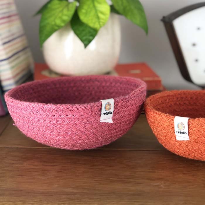 Jute Mini Bowl Set - Fire - Green Tulip