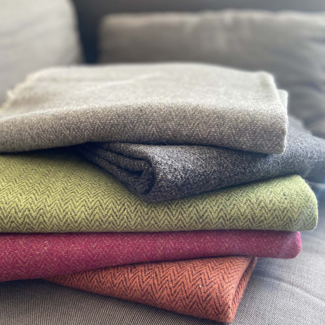 ReSpiin Recycled Wool Blanket Saffron