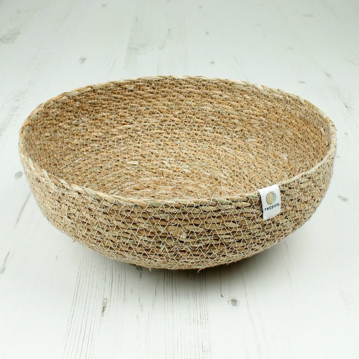 Seagrass Large Bowl - Natural - Green Tulip