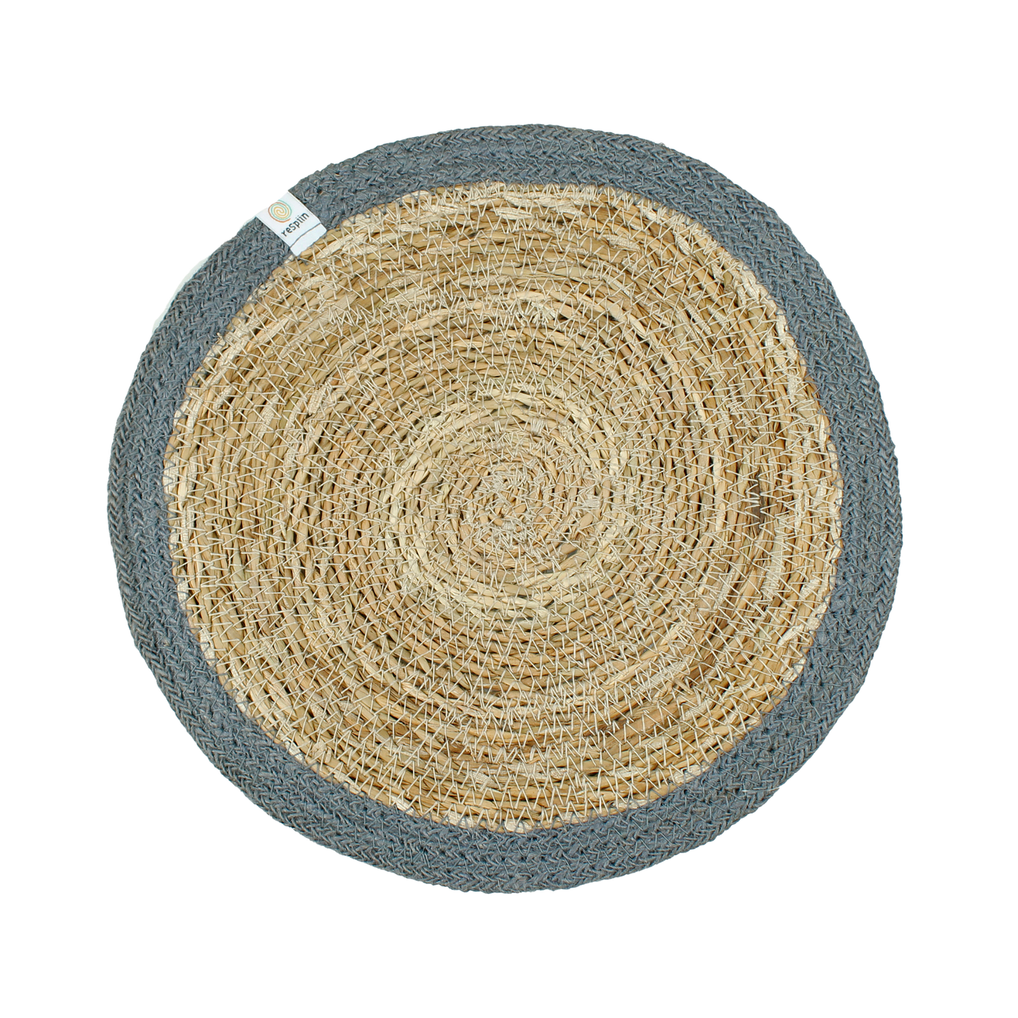 Woven Seagrass + Jute Tablemat - NATURAL/GREY